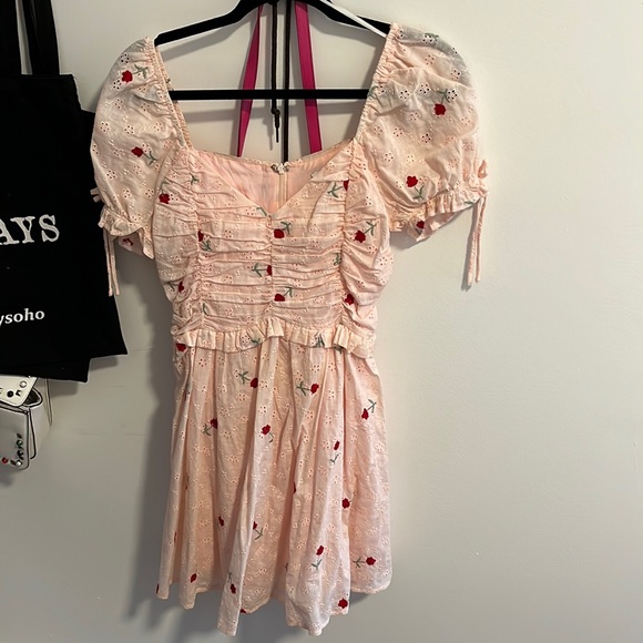 Hello Molly Pink Roses Dress - Picture 2 of 7